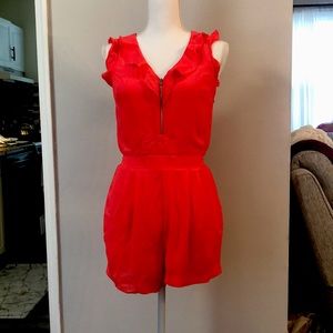 Bright orange romper